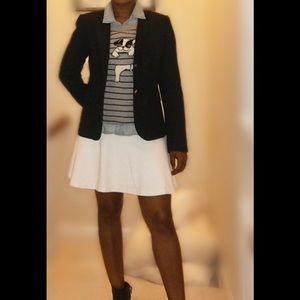 Banana Republic white mini skirt
